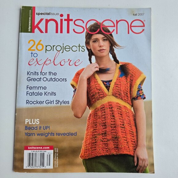 Knitscene Fall 2007 Special Issue With 26 Projects & Knitting Styles For Various - Picture 14 of 16